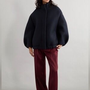Dries Van Noten Voles Stand Collar Jacket Oversized Felt Bomber NWT